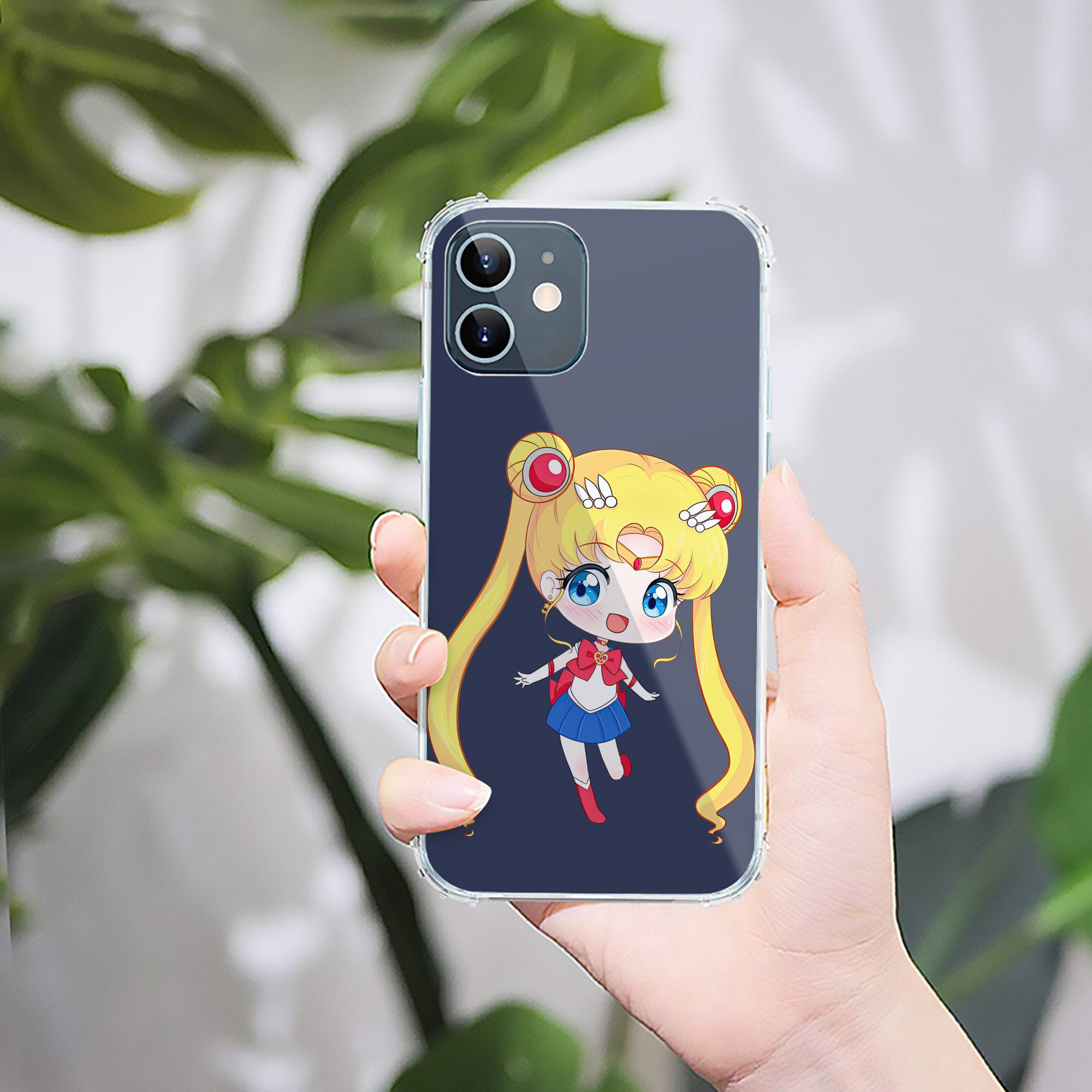 （画像用） 美少女戦士セーラームーン 月野 うさぎ つきの うさぎ Sailor Moon Tsukino Usagi 【iPhone 12シリーズ対応】透明スマホケース（クリアソフトケース）